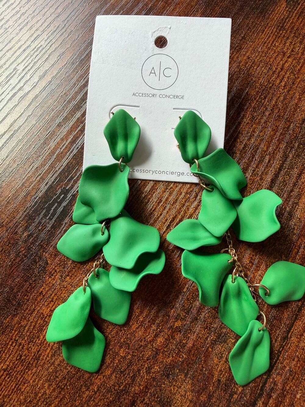 Accessory Concierge Green Dangle Earrings